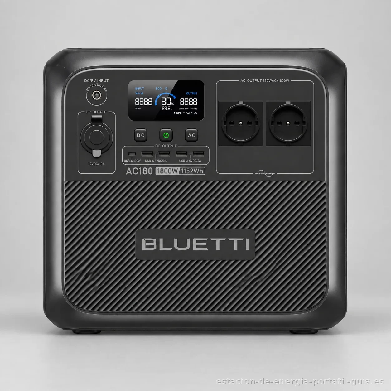 BLUETTI AC180, fotografía de producto en estudio